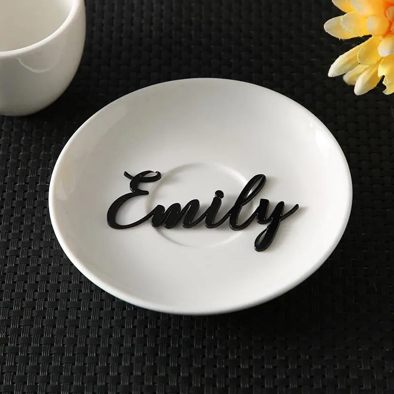 Custom party decoration wedding Place Cards Personalized wood Names Place name settings Guest name tags Wedding table decoration