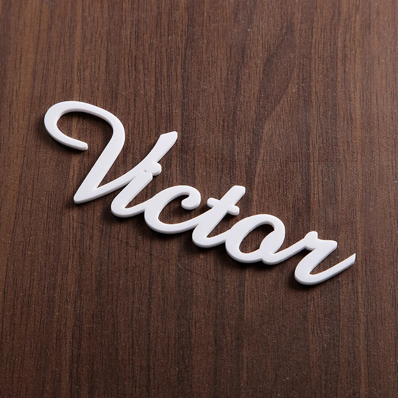 Custom party decoration wedding Place Cards Personalized wood Names Place name settings Guest name tags Wedding table decoration
