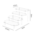 Acrylic Display Stand Rounded Corners Display Shelf Cupcake Perfume Jewelry Organizer Transparent Shelves Storage Organization