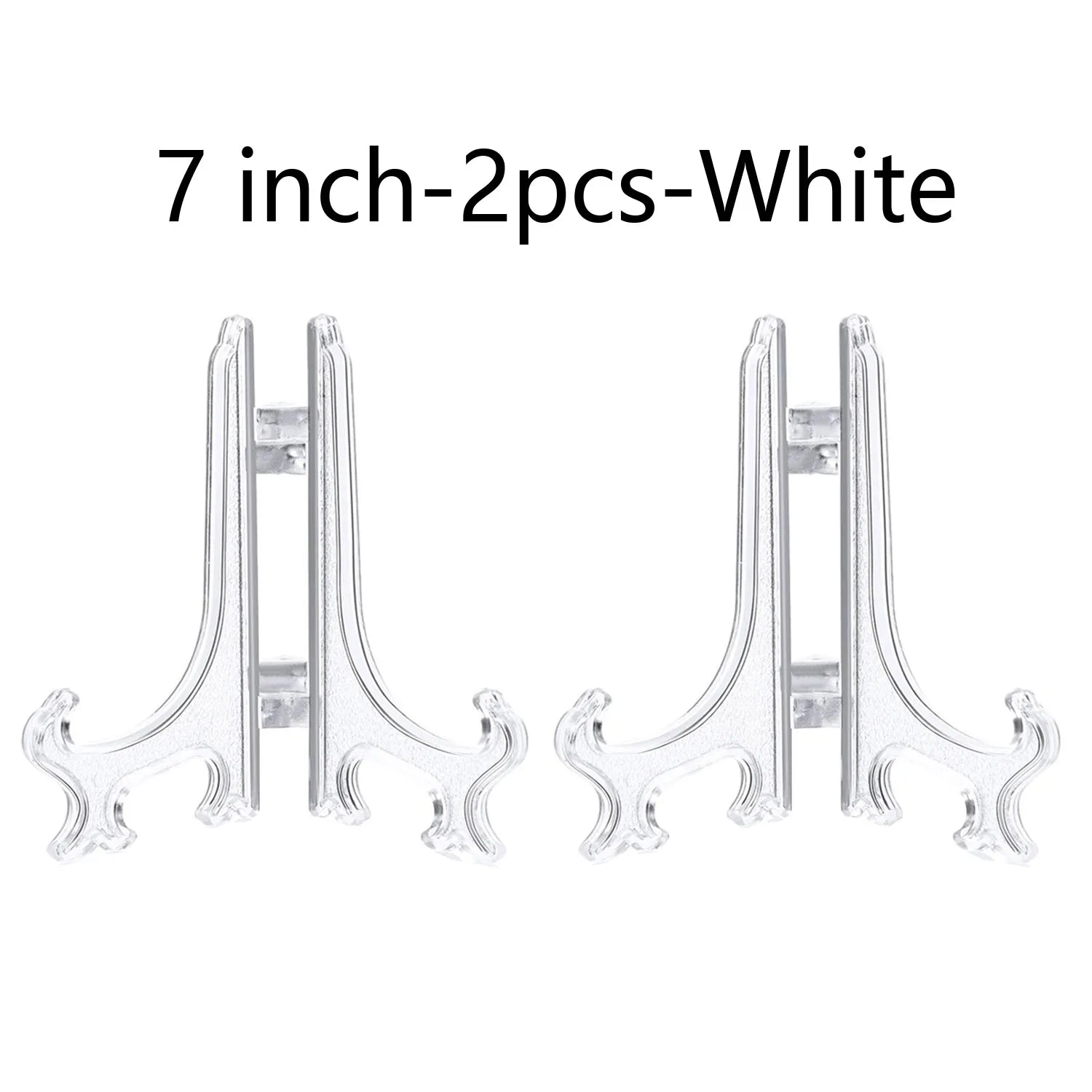 Plastic Acrylic Easels or Stand/Plate Holders to Display Pictures or Other Items at Weddings, Home Decoration, Birthdays, Tables