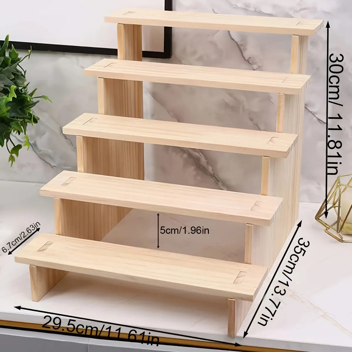 Wooden display rack, perfume, cosmetics storage rack, jewelry rack, for party decoration, commercial display rack