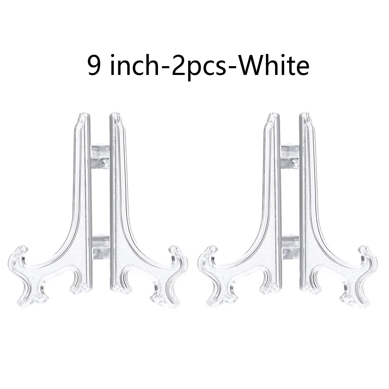 Plastic Acrylic Easels or Stand/Plate Holders to Display Pictures or Other Items at Weddings, Home Decoration, Birthdays, Tables