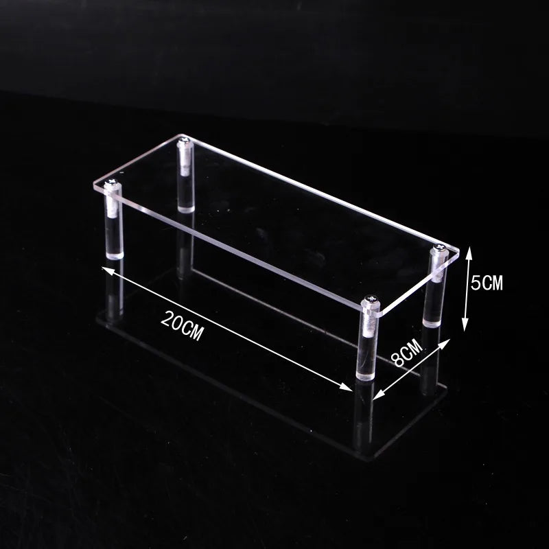 Black Acrylic Riser Display Shelf Perfume Stand Cologne Cupcake Stand for Funko POP Figures Desserts Holder Collection Cosmetic