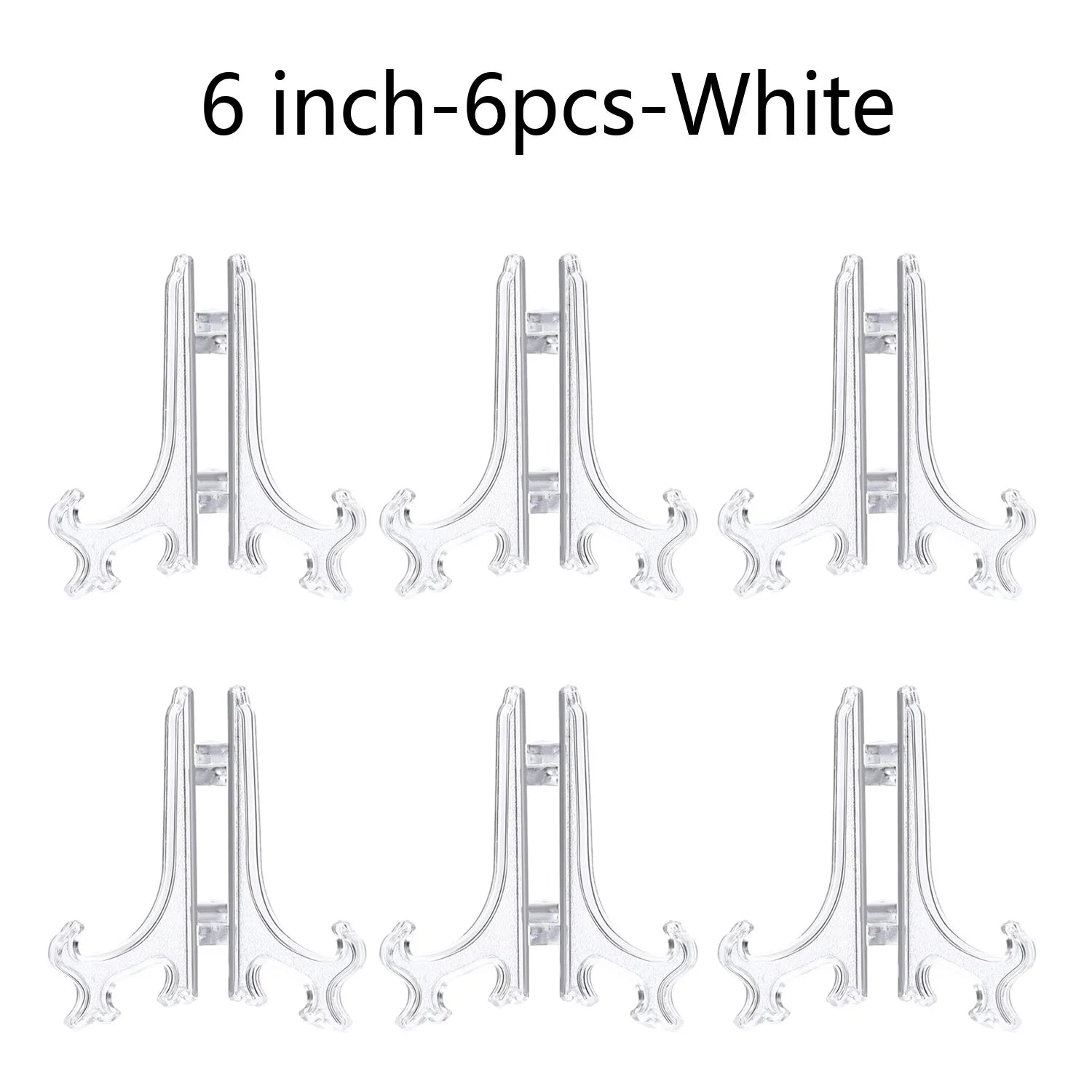 Plastic Acrylic Easels or Stand/Plate Holders to Display Pictures or Other Items at Weddings, Home Decoration, Birthdays, Tables
