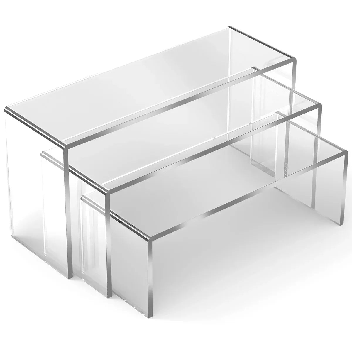 3/6/9/12Pcs Acrylic Display Stand Multifunctional Transparently Mini Model Storage Rack for Perfume Doll Jewelry Decor Organzier