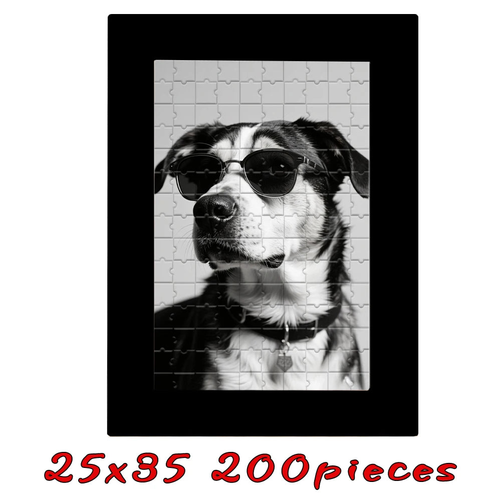 Customized Wooden Puzzles,Wooden Frames in Multiple Color Sizes,Custom Graduation Photo Puzzles as Creative Gifts