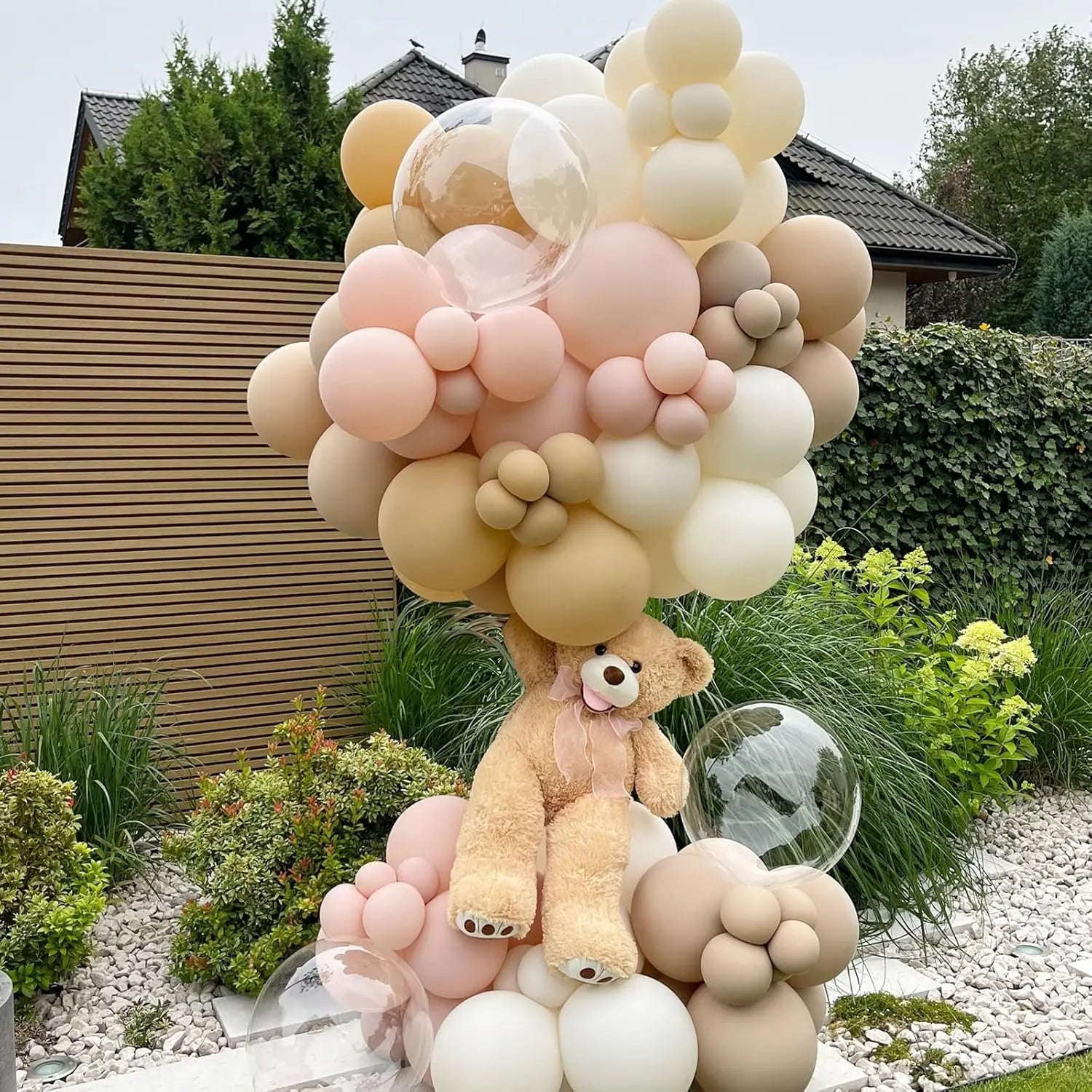 40Pcs Boho Pink Sand White Latex Balloons 10inch Metal Chrome Gold Balloons for Birthday Wedding Baby Shower Party Decor Globos