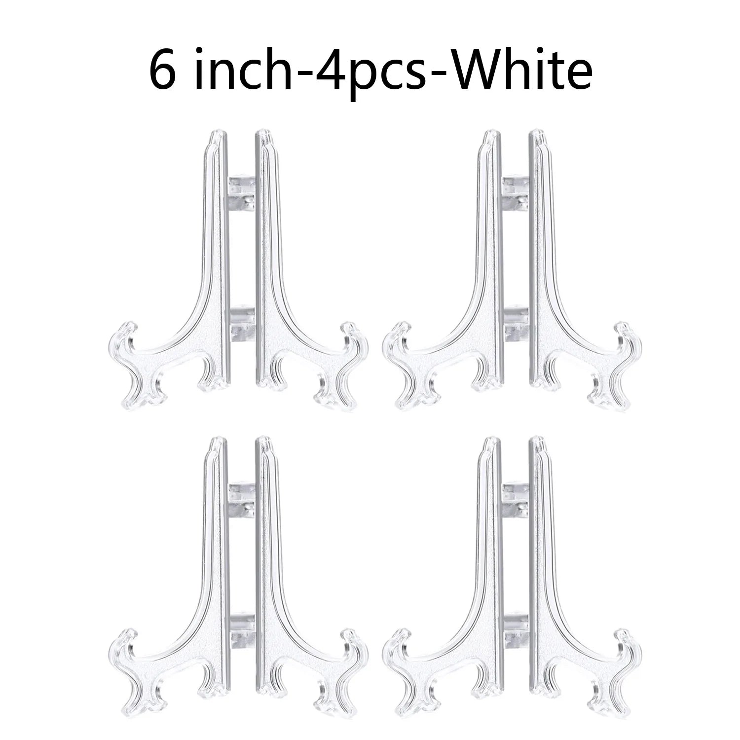 Plastic Acrylic Easels or Stand/Plate Holders to Display Pictures or Other Items at Weddings, Home Decoration, Birthdays, Tables