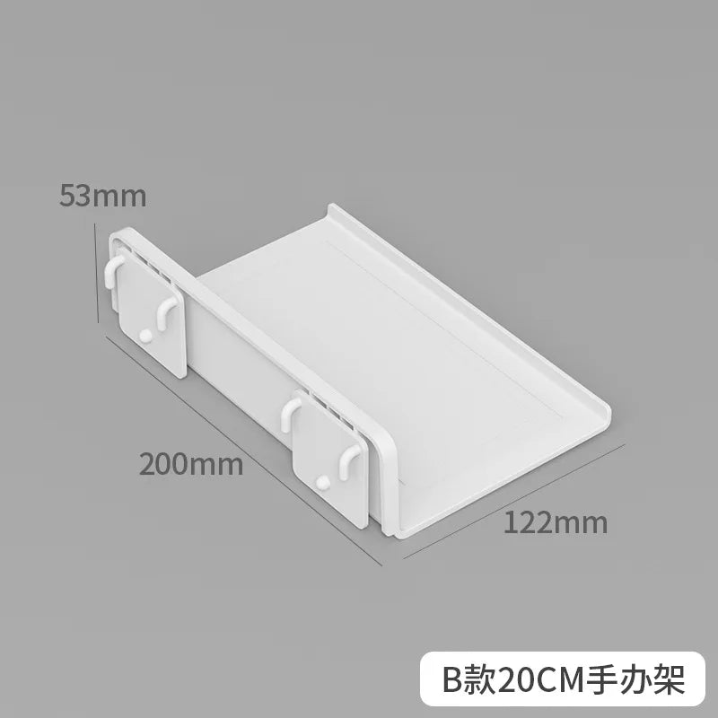 INS Style Punch-free Hole Board Wall Shelf Hooks Self-adhesive Desk Vertical Rack Accessories Hook Wall Decoration Organizer
