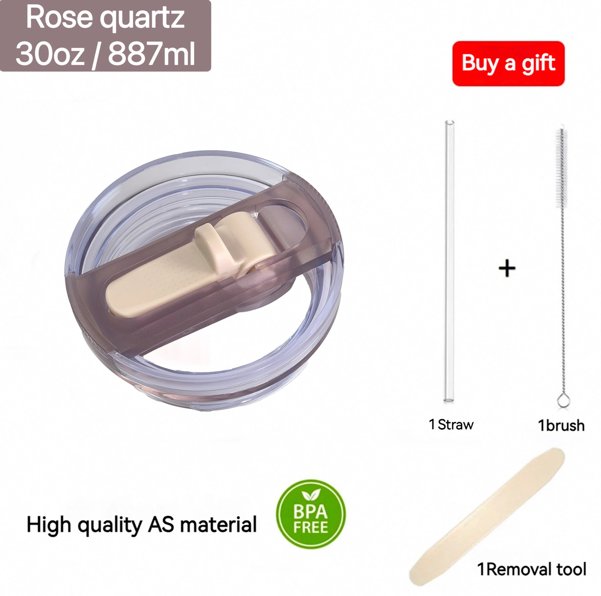 For Stanley 20oz 30oz 40oz Leak-Proof Flip Straw Lid Replacement, BPA-Free Detachable Travel Cover Accessories Easy Cleaning