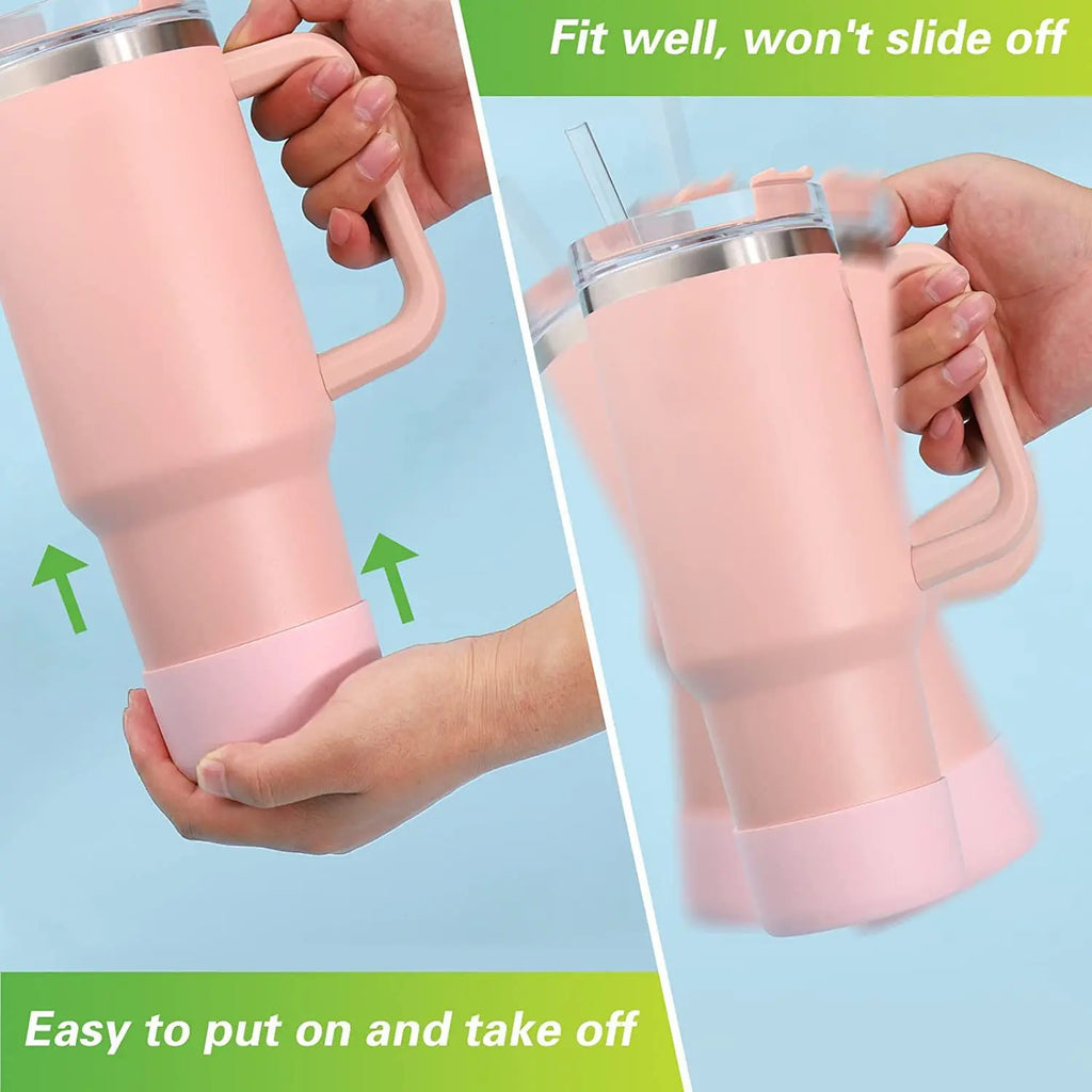 Silicone Insulated Cup Protective Sleeve For 40oz 30oz 20oz Water Bottle Silicone Boot Bottom Sleeve Cover Non-Slip Cup Sleeve