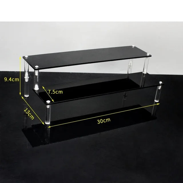 1-5 Tier Acrylic Display Stand,Clear Display Riser Rack for Cupcake,Perfume Doll Décor and Organizer Amiibo Funko POP Figures