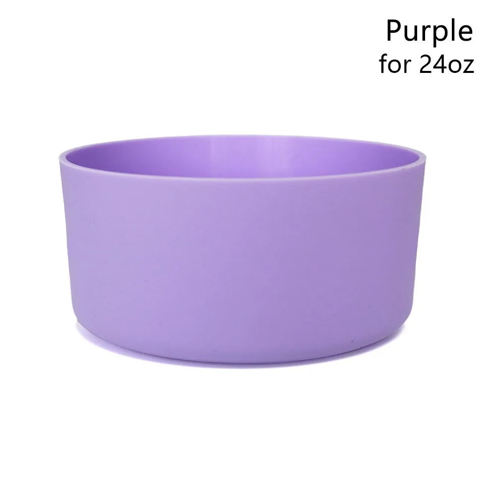 1Pcs Durable Anti-Slip Silicone Boot Colorful Protective Bottle Bottom Base Soft Cup Sleeve for Owala 24oz 32oz 40oz