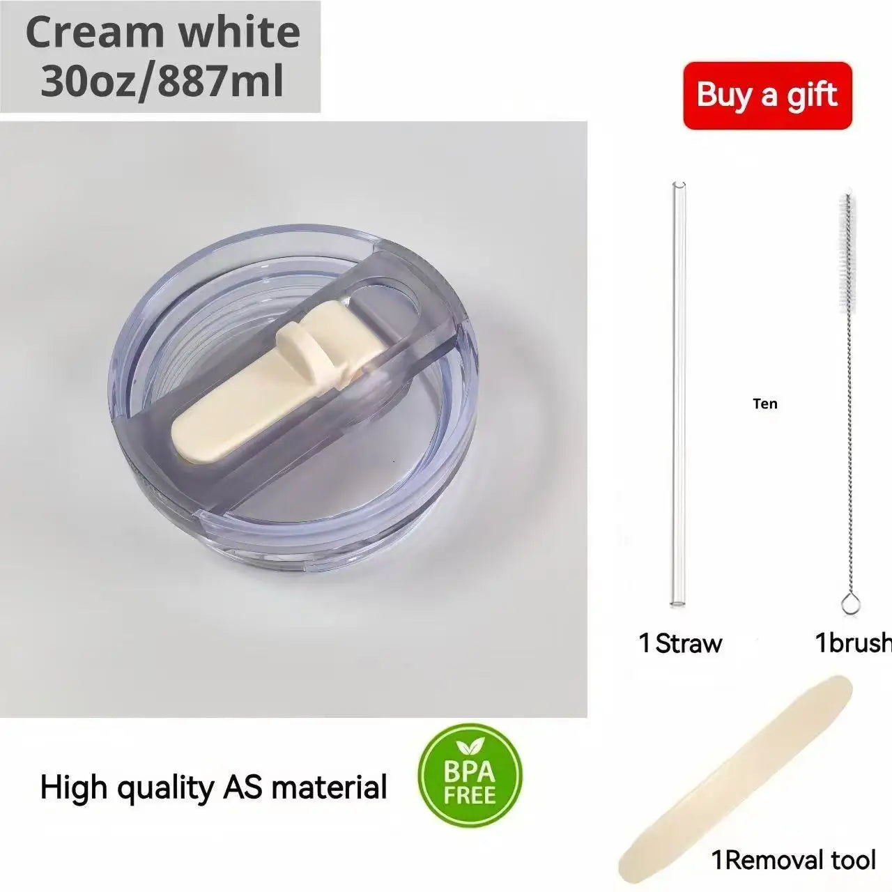For Stanley 20oz 30oz 40oz Leak-Proof Flip Straw Lid Replacement, BPA-Free Detachable Travel Cover Accessories Easy Cleaning
