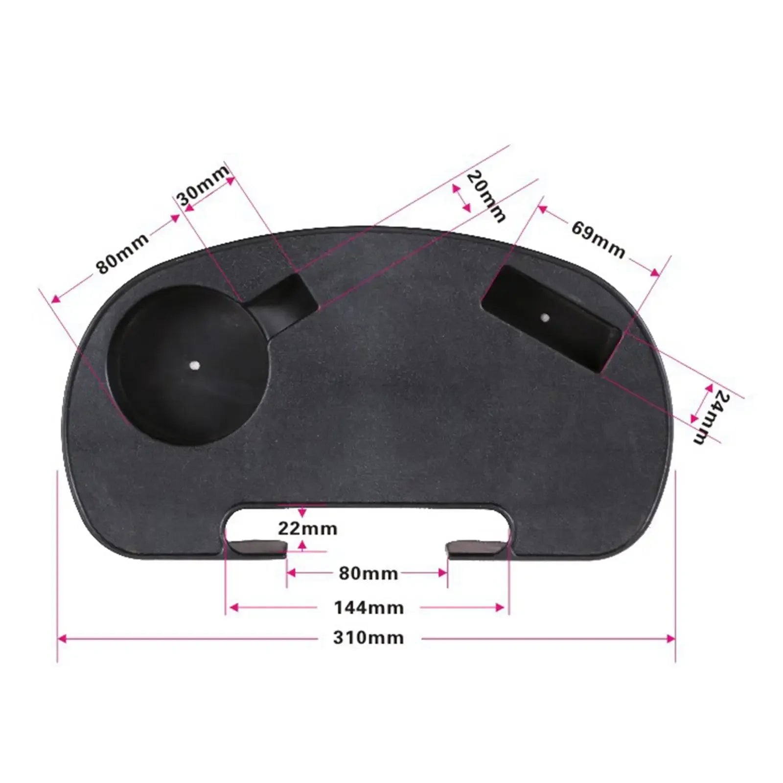 Plastic Universal Chair Cup Holder Snack Tray for Leisure Chair Garden Recliner Sun Lounger Clip Side Table（Excluding Chairs）