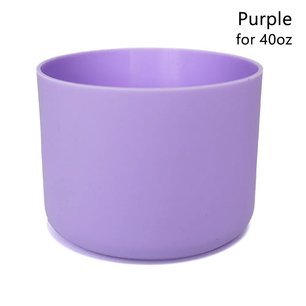 1Pcs Durable Anti-Slip Silicone Boot Colorful Protective Bottle Bottom Base Soft Cup Sleeve for Owala 24oz 32oz 40oz