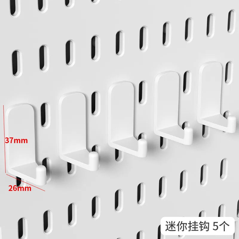 INS Style Punch-free Hole Board Wall Shelf Hooks Self-adhesive Desk Vertical Rack Accessories Hook Wall Decoration Organizer