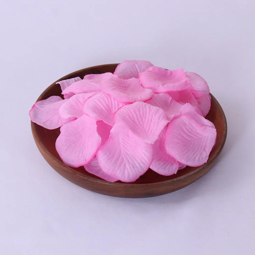 1000pcs Rose Petals Fake Rose Petals Romantic Night Wedding Flower Decoration for Party Decor and Valentine's Day Celebration