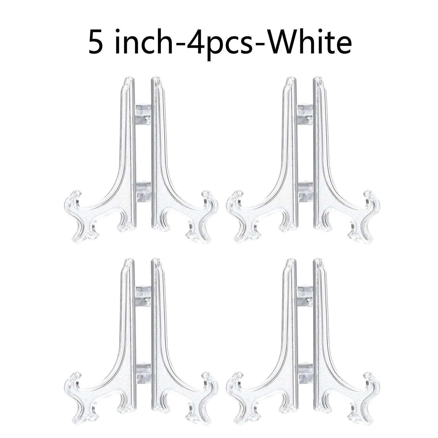 Plastic Acrylic Easels or Stand/Plate Holders to Display Pictures or Other Items at Weddings, Home Decoration, Birthdays, Tables