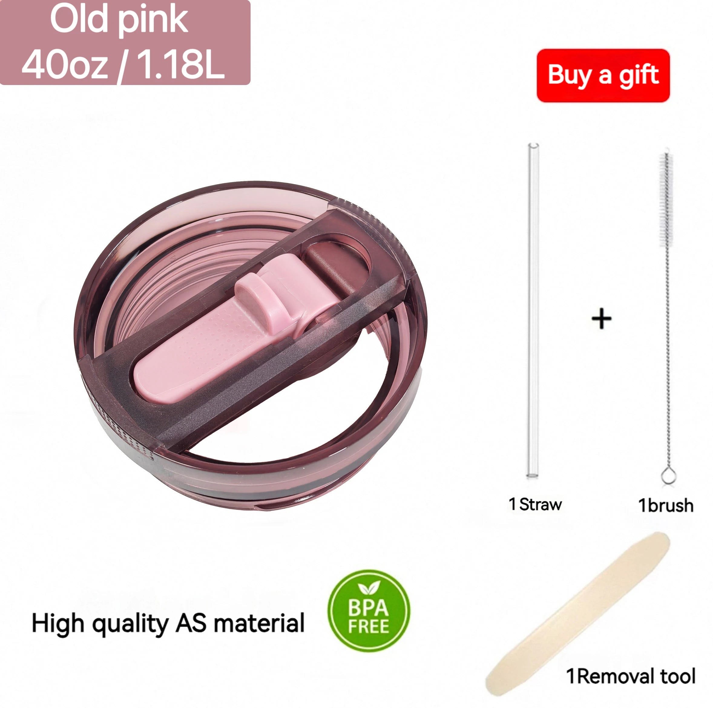 For Stanley 20oz 30oz 40oz Leak-Proof Flip Straw Lid Replacement, BPA-Free Detachable Travel Cover Accessories Easy Cleaning