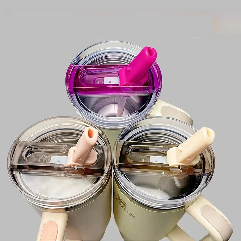 For Stanley 20oz 30oz 40oz Leak-Proof Flip Straw Lid Replacement, BPA-Free Detachable Travel Cover Accessories Easy Cleaning