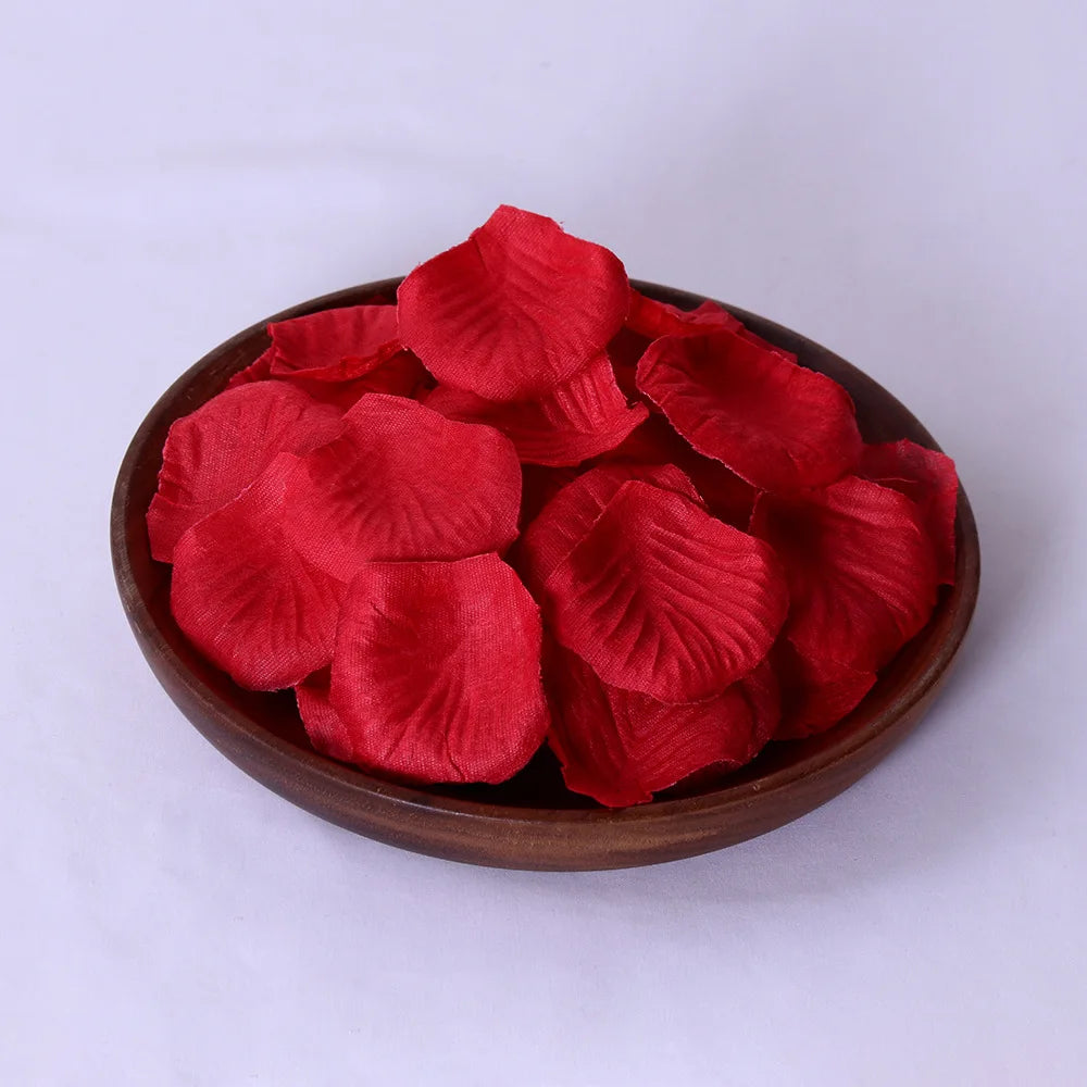 1000pcs Rose Petals Fake Rose Petals Romantic Night Wedding Flower Decoration for Party Decor and Valentine's Day Celebration