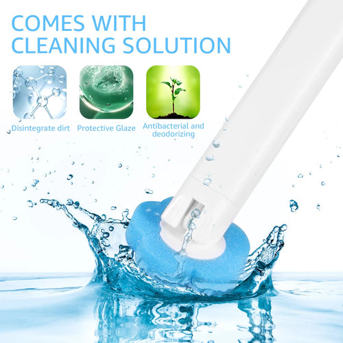 18/36Pcs Disposable Toilet Brush Long Handle Wall-mounted Wc Cleaning Tool Kit with Replaceable Brush Head Bathroom Accessories