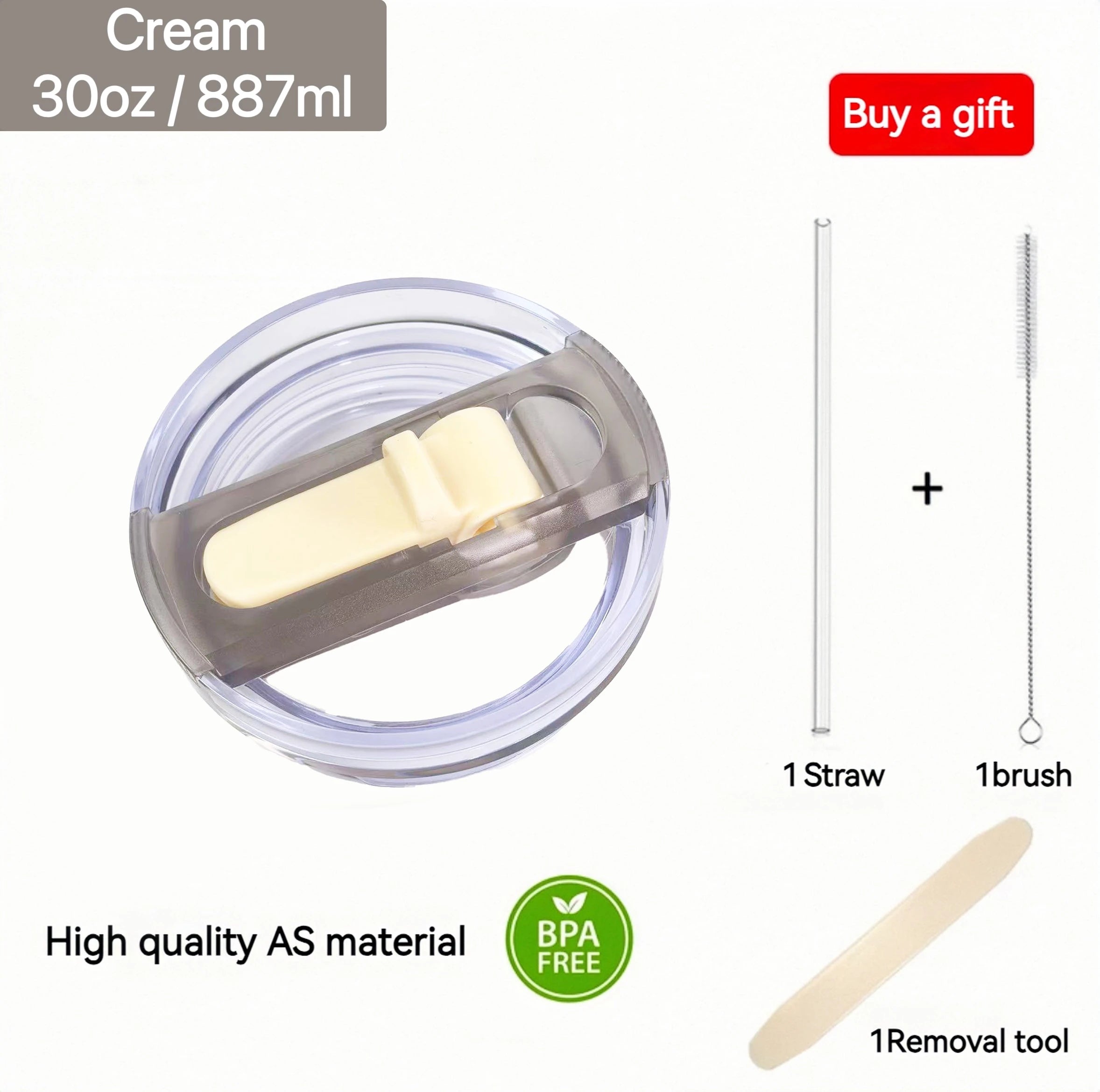 For Stanley 20oz 30oz 40oz Leak-Proof Flip Straw Lid Replacement, BPA-Free Detachable Travel Cover Accessories Easy Cleaning