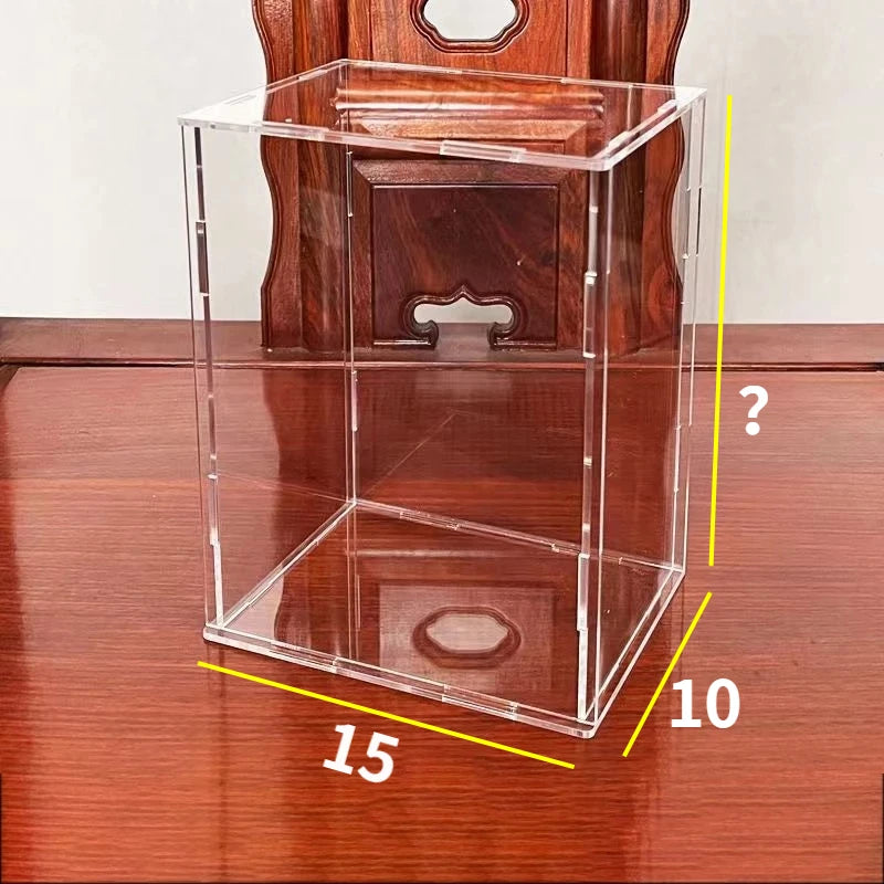 222 Size Acrylic Display Case for Collectibles Assemble Clear Acrylic Box Protection Showcase for Action Figures Organizing Toys