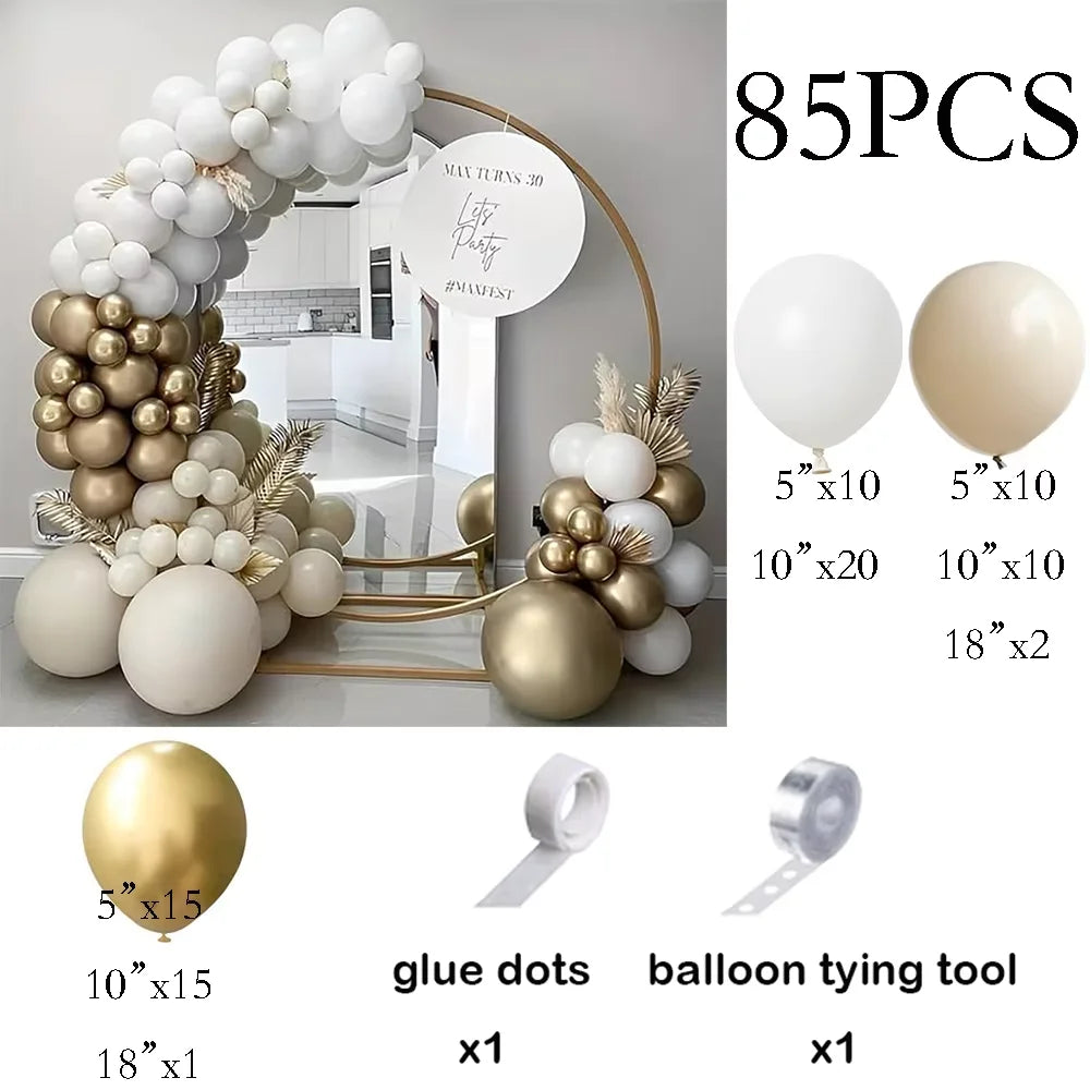 Green Balloons Arch Sage Green White Sand Gold Confetti Latex Ballon Garland Birthday Party Wedding Graduation Decoration Globos