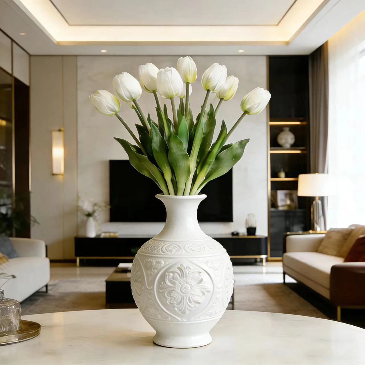5pcs/Bouquet New Silicone Tulip Artificial Flower 40cm Real Touch Fake Plant B For Wedding Decoration Home Garen Acceeeories