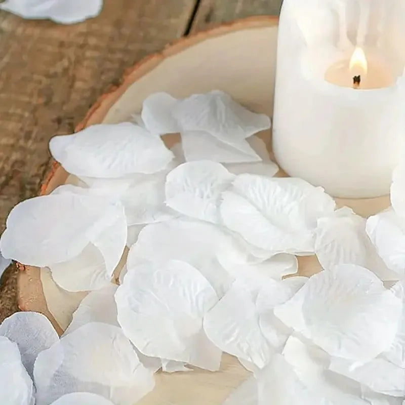1000pcs Rose Petals Fake Rose Petals Romantic Night Wedding Flower Decoration for Party Decor and Valentine's Day Celebration