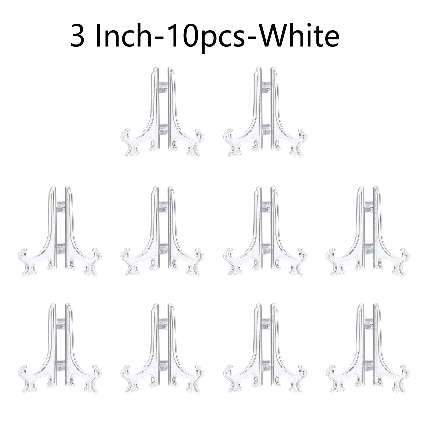 Plastic Acrylic Easels or Stand/Plate Holders to Display Pictures or Other Items at Weddings, Home Decoration, Birthdays, Tables