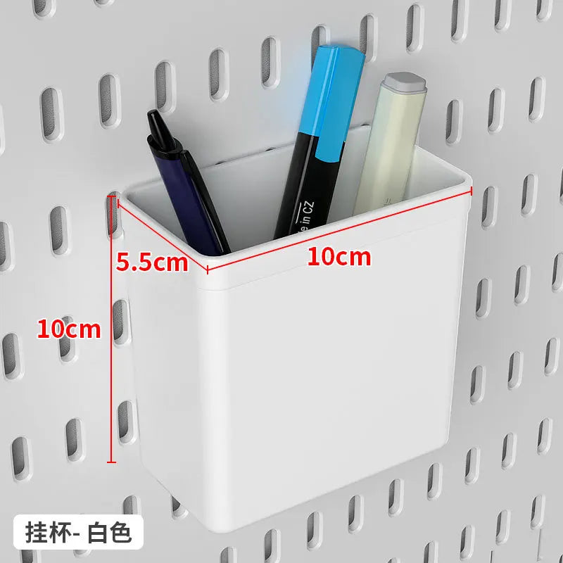 INS Style Punch-free Hole Board Wall Shelf Hooks Self-adhesive Desk Vertical Rack Accessories Hook Wall Decoration Organizer