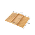 Couch Cup Holder Natural Anti-Slip Bamboo Sofa Armrest Tray Foldable Multifunctional Sofa Cup Holder for Cups Remote Control