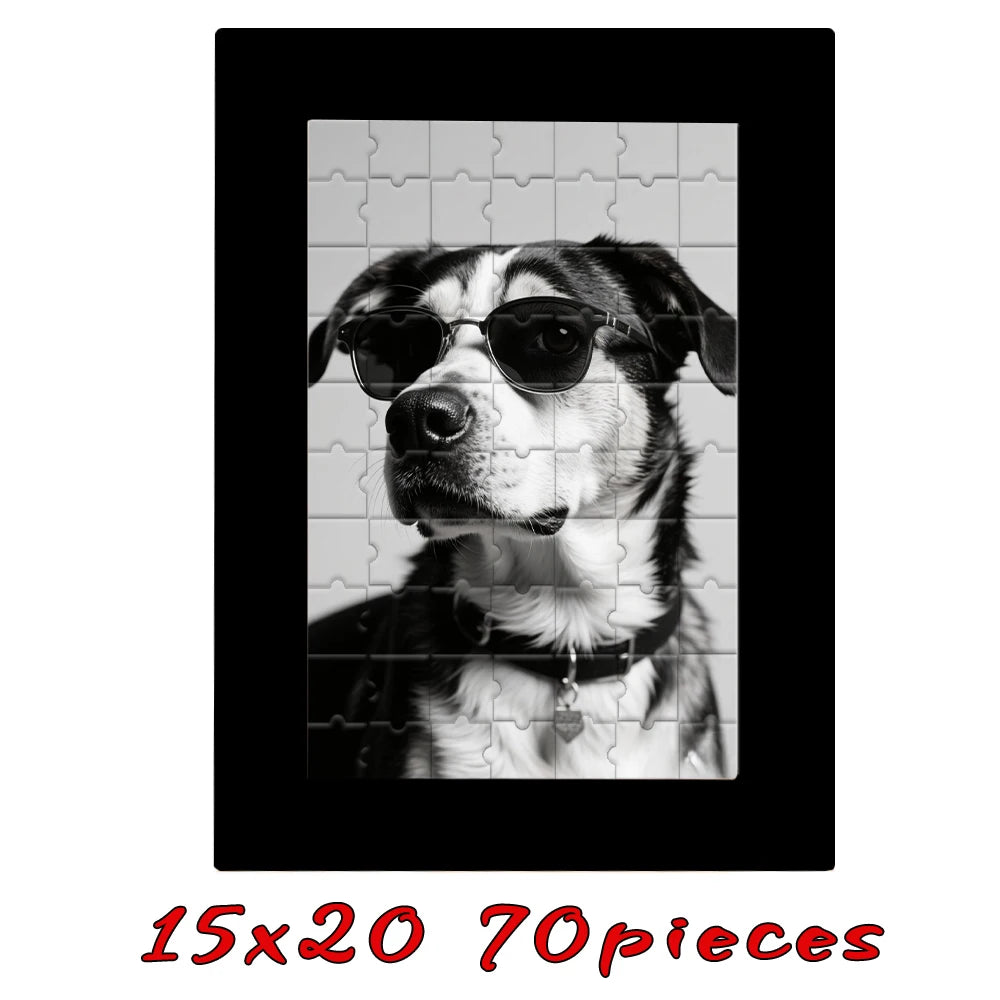 Customized Wooden Puzzles,Wooden Frames in Multiple Color Sizes,Custom Graduation Photo Puzzles as Creative Gifts