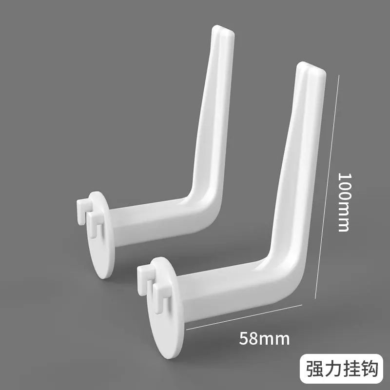 INS Style Punch-free Hole Board Wall Shelf Hooks Self-adhesive Desk Vertical Rack Accessories Hook Wall Decoration Organizer