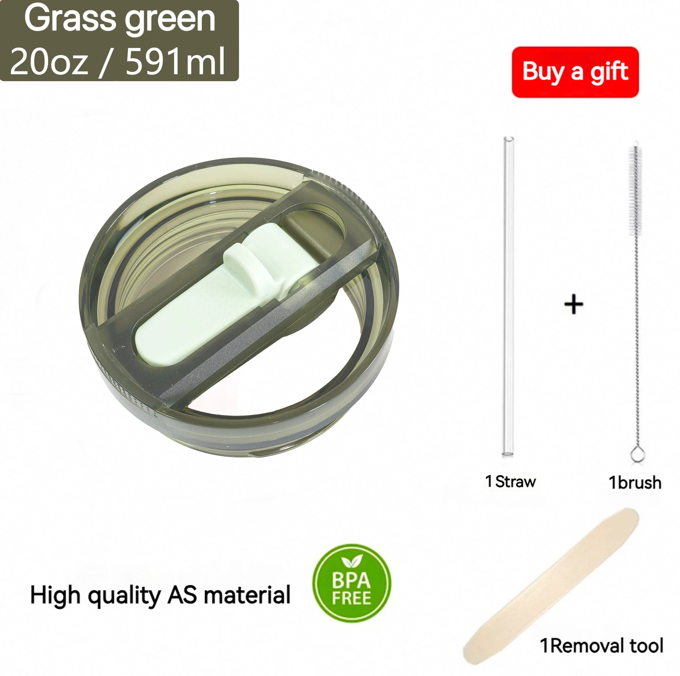 For Stanley 20oz 30oz 40oz Leak-Proof Flip Straw Lid Replacement, BPA-Free Detachable Travel Cover Accessories Easy Cleaning