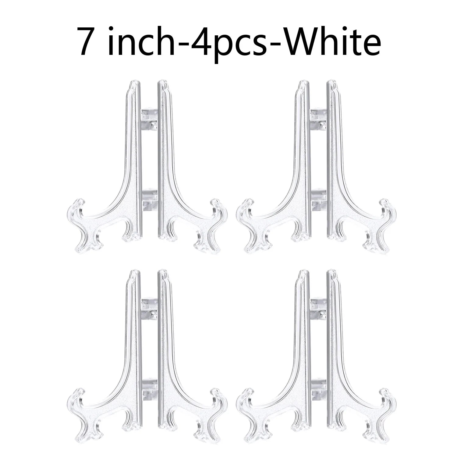 Plastic Acrylic Easels or Stand/Plate Holders to Display Pictures or Other Items at Weddings, Home Decoration, Birthdays, Tables