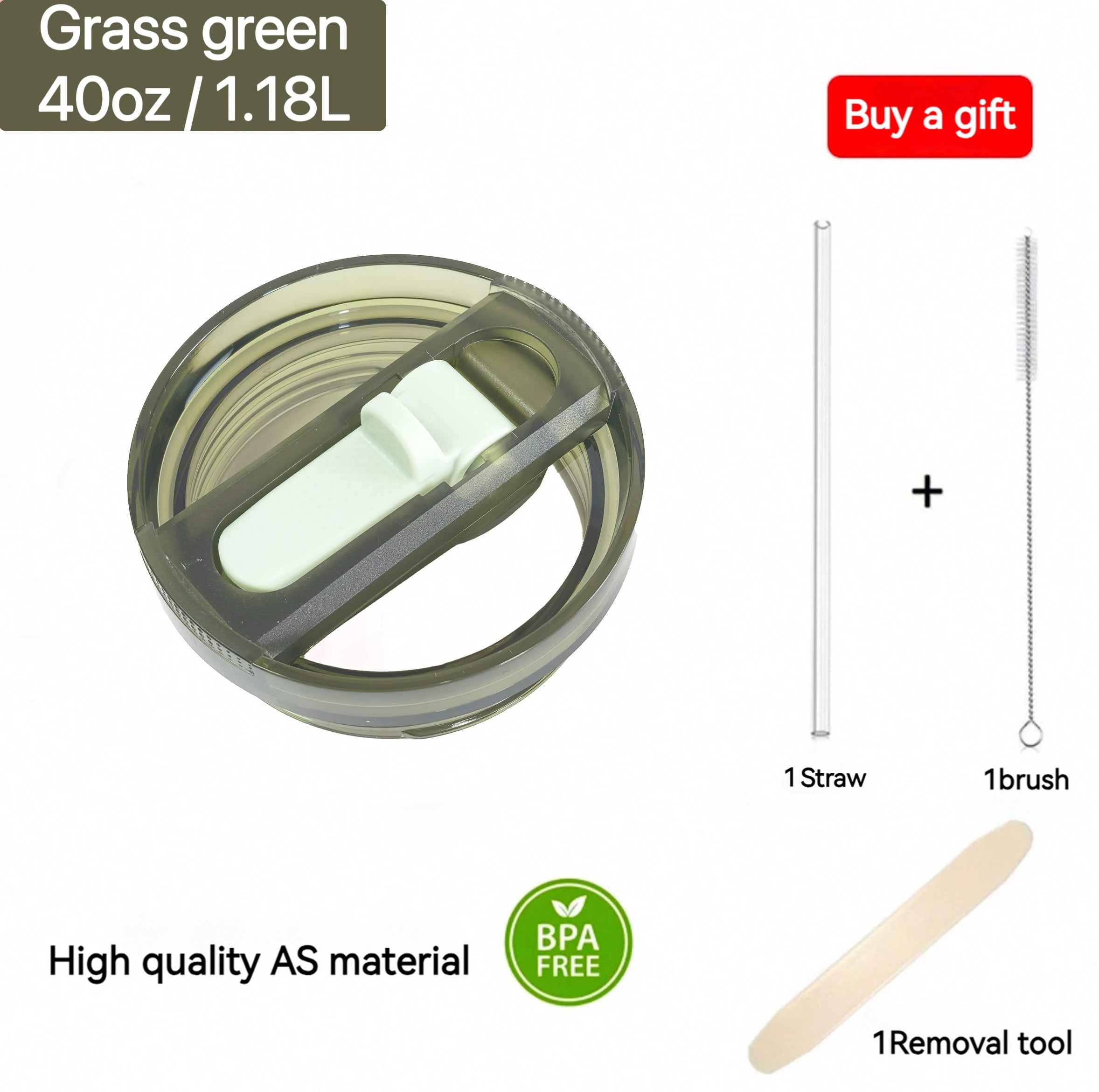 For Stanley 20oz 30oz 40oz Leak-Proof Flip Straw Lid Replacement, BPA-Free Detachable Travel Cover Accessories Easy Cleaning