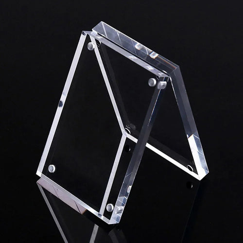 1 Pc Transparent Photo Frame Acrylic Magnetic Display Frame Poster Display Stand 3/5mm For Room Desk Home Decoration