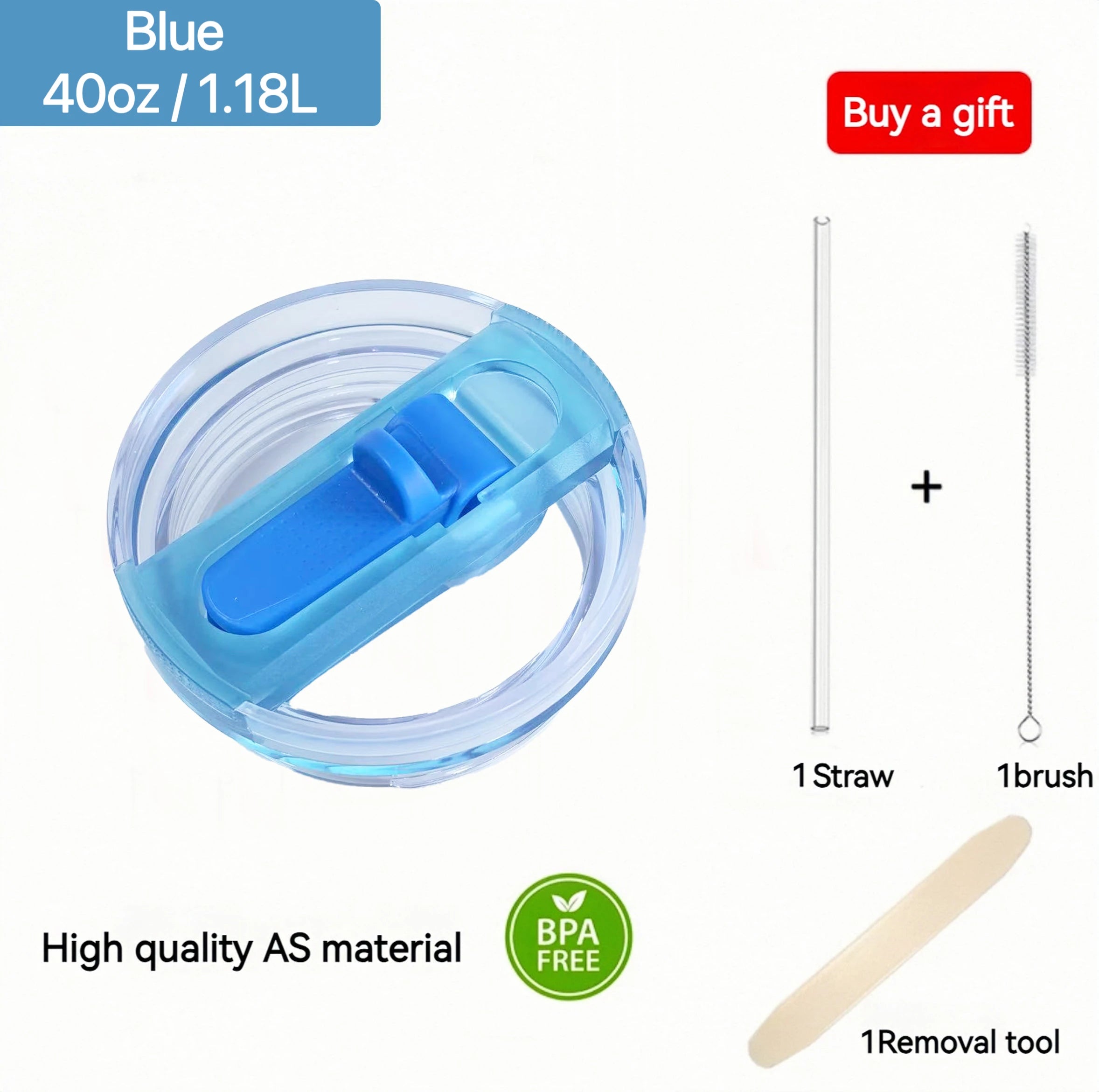 For Stanley 20oz 30oz 40oz Leak-Proof Flip Straw Lid Replacement, BPA-Free Detachable Travel Cover Accessories Easy Cleaning