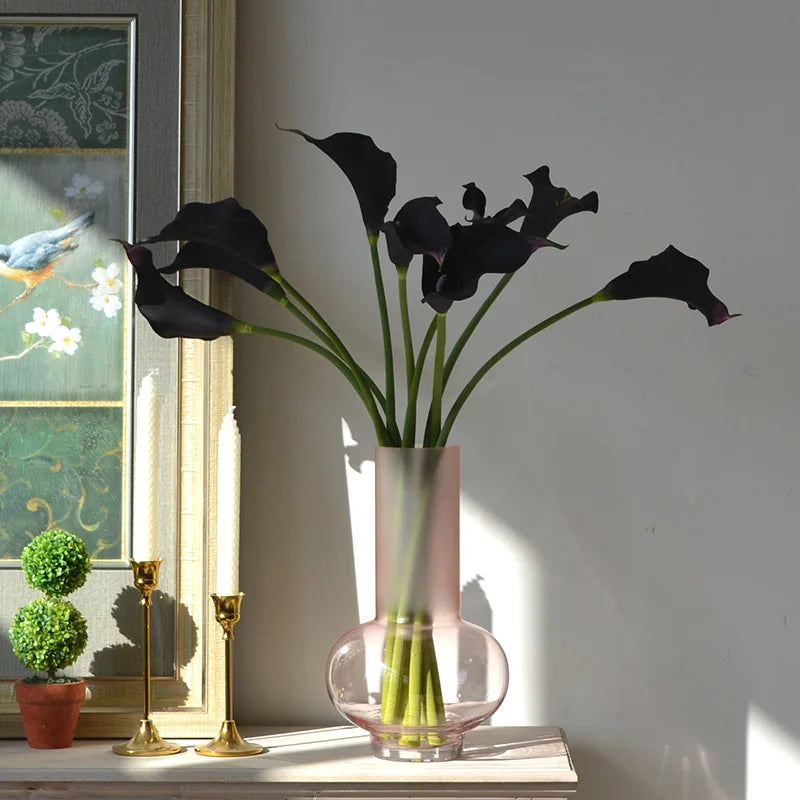 5pcs Large Calla Lily Artificial Flowers Wedding Decor Bridal Bouquet  Fake Flowers Realistic Callas Home Decoration Accessories