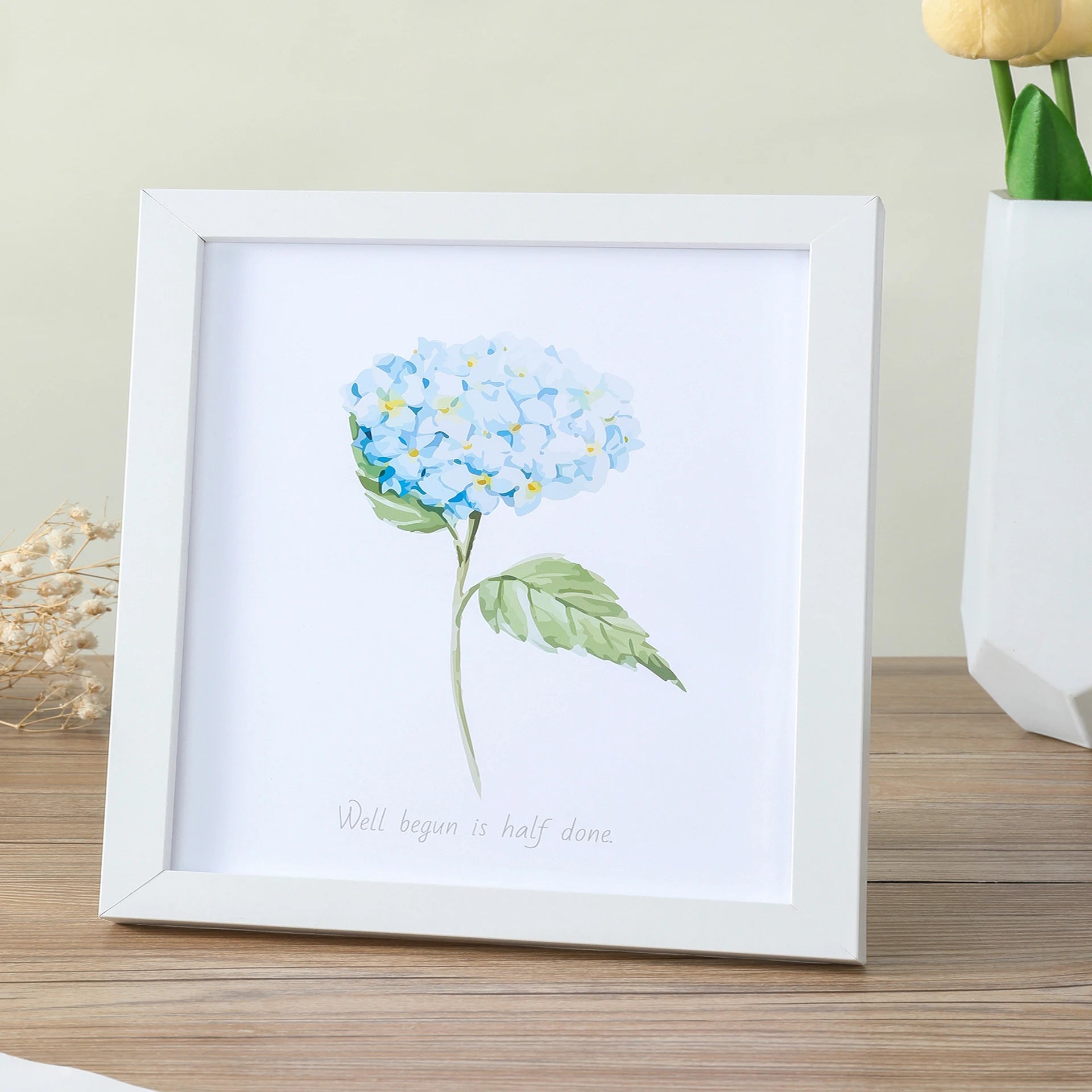 Square Wood Photo Frame For Wall Hanging 20X20 25X25cm Wood Picture Frame Stand For Pictures Photo Decor Commemorative Gift
