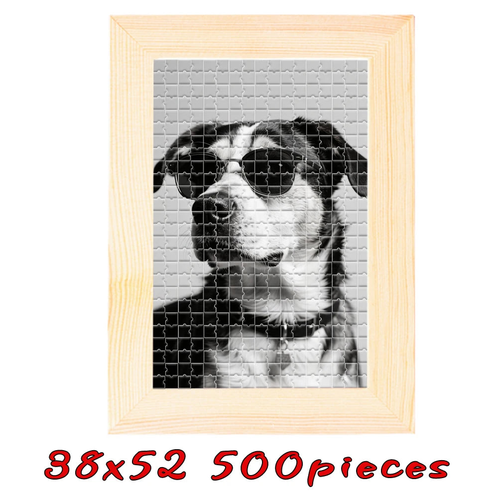 Customized Wooden Puzzles,Wooden Frames in Multiple Color Sizes,Custom Graduation Photo Puzzles as Creative Gifts