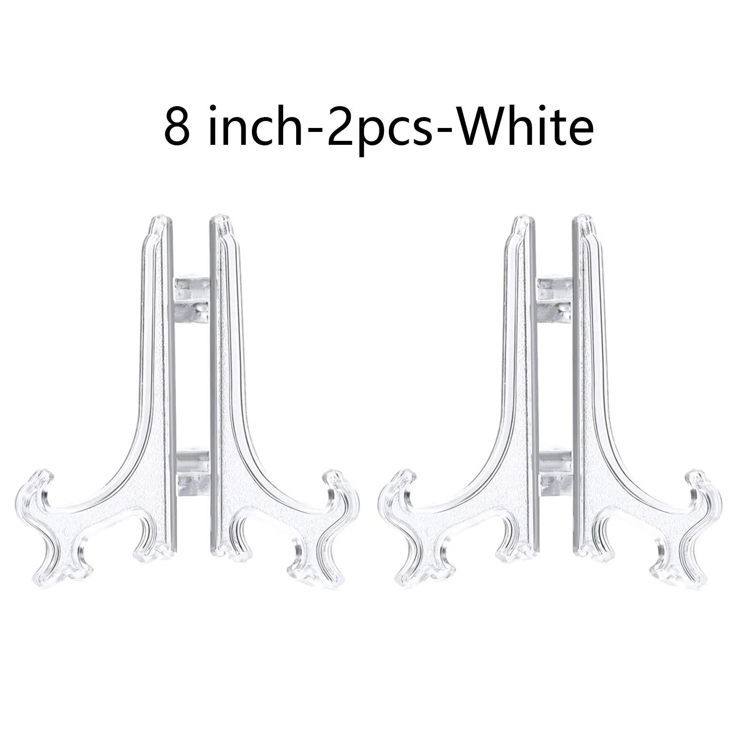 Plastic Acrylic Easels or Stand/Plate Holders to Display Pictures or Other Items at Weddings, Home Decoration, Birthdays, Tables