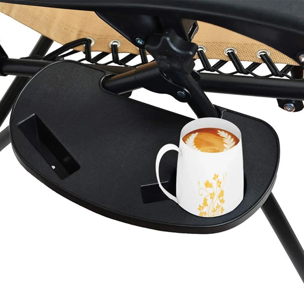 Plastic Universal Chair Cup Holder Snack Tray for Leisure Chair Garden Recliner Sun Lounger Clip Side Table（Excluding Chairs）