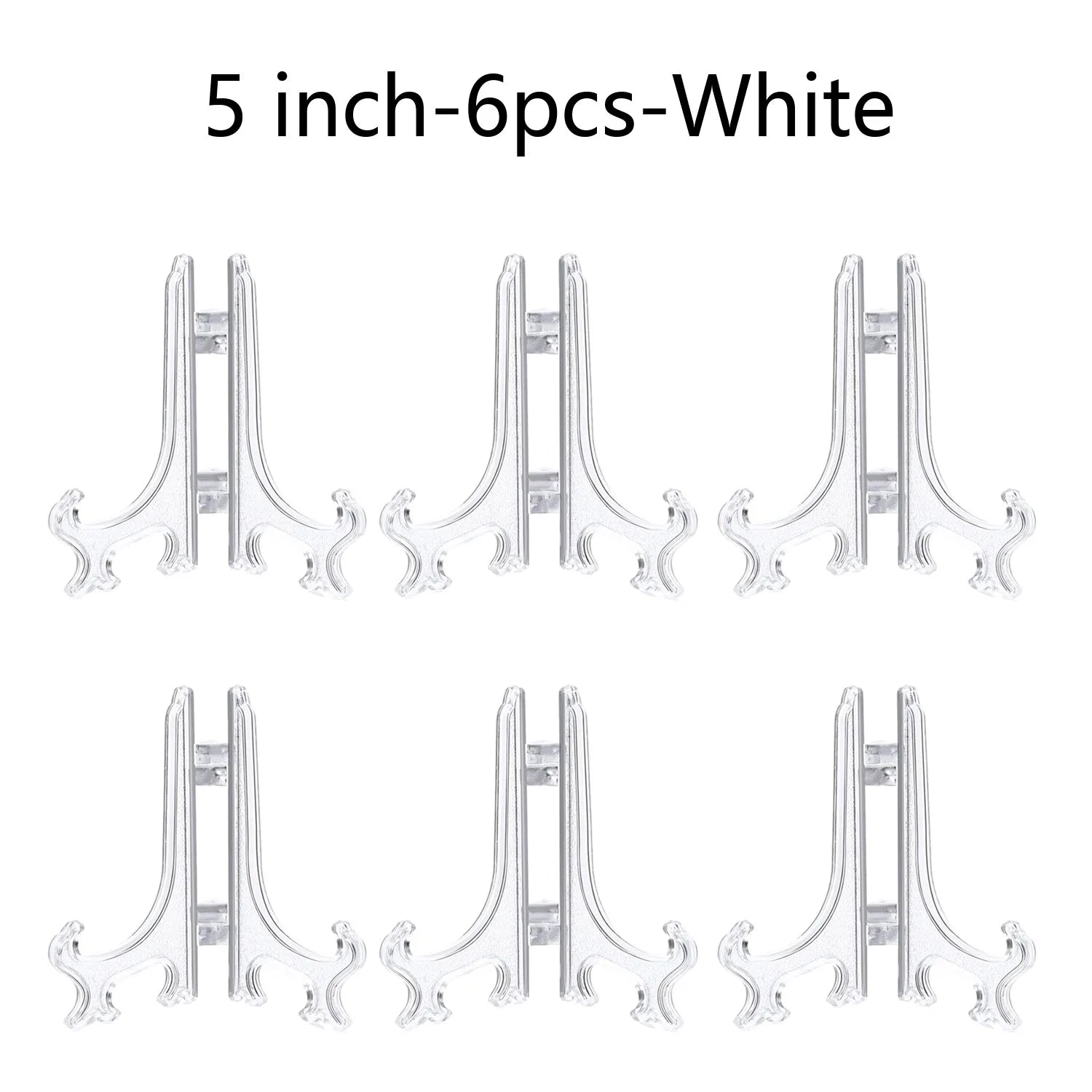 Plastic Acrylic Easels or Stand/Plate Holders to Display Pictures or Other Items at Weddings, Home Decoration, Birthdays, Tables