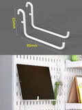 INS Style Punch-free Hole Board Wall Shelf Hooks Self-adhesive Desk Vertical Rack Accessories Hook Wall Decoration Organizer