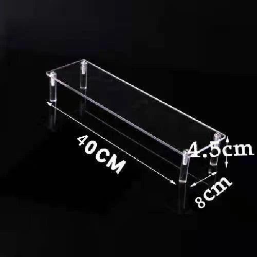 Black Acrylic Riser Display Shelf Perfume Stand Cologne Cupcake Stand for Funko POP Figures Desserts Holder Collection Cosmetic